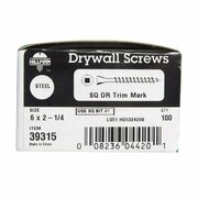 HOMECARE PRODUCTS 39315 Trim Head Drywall Screws - Black Phosphate - 6 x 2.25 in. HO3311297